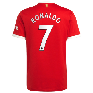 Billige Fotballdrakter Manchester United Cristiano Ronaldo 7 Hjemmedrakt  2021 2022 - Kortermet