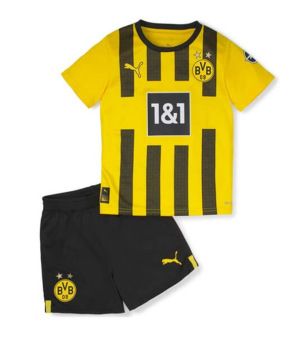 Fotballdrakter BVB Borussia Dortmund Barn Hjemme Draktsett 2022 2023